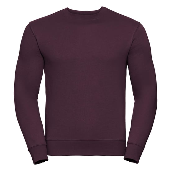 Russell Mens Authentic Sweatshirt (Slimmer Cut) (Burgundy) - Image 1