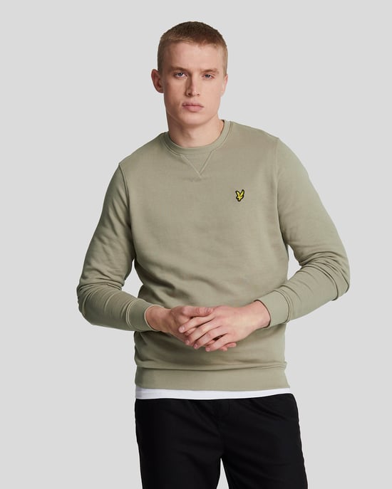 Sudadera verde con logo Sage Uniform de Lyle & Scott - Image 1