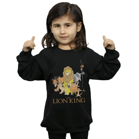Disney Girls The Lion King Group Sweatshirt (Black)