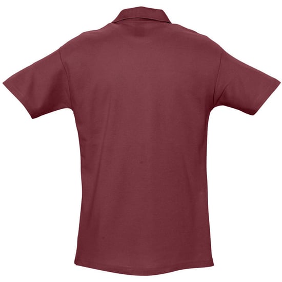 SOLS Mens Spring II Short Sleeve Heavyweight Polo Shirt (Burgundy) - Image 2