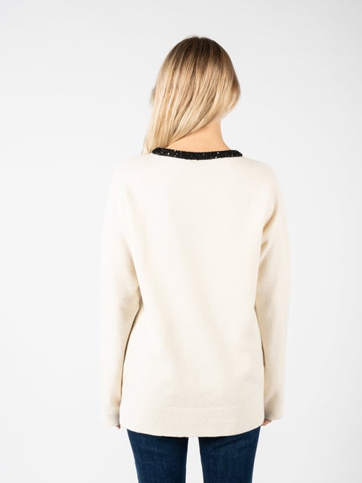 Pinko Suéter Barbaresco de mujer Blanco - Image 4