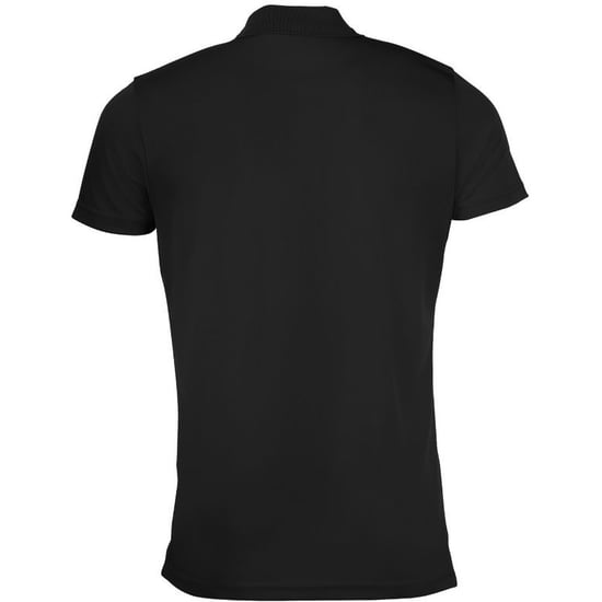 SOLS Mens Performer Short Sleeve Pique Polo Shirt (Black) - Image 2
