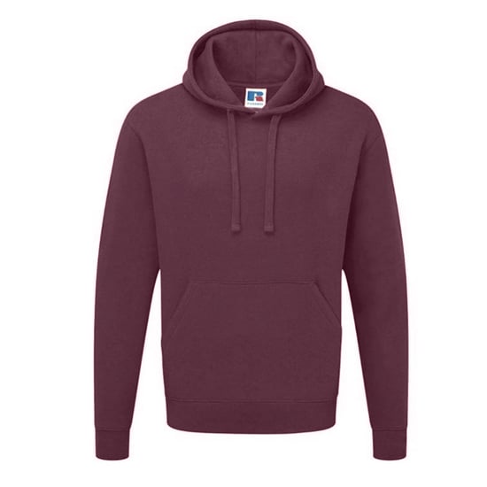 Russell Colour Mens Hooded Sweatshirt / Hoodie (Burgundy) - Image 1