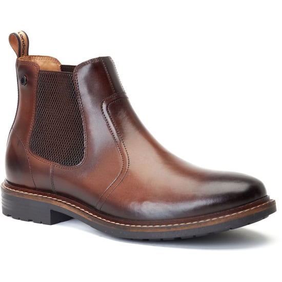 Base London Bloom Leather Men's Burnt Brown Boots - Image 1
