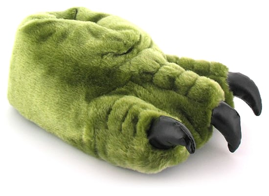 Childrens Novelty Slippers Claw Slip On - Green