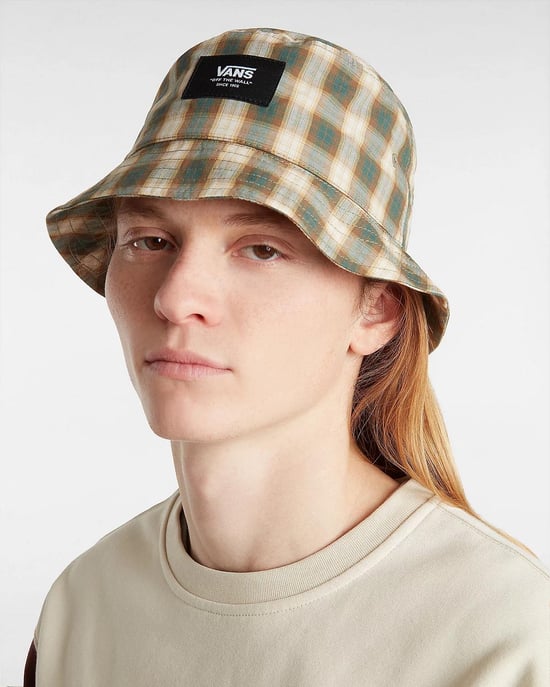 VANS Patch Bucket Hat in Green - Image 4