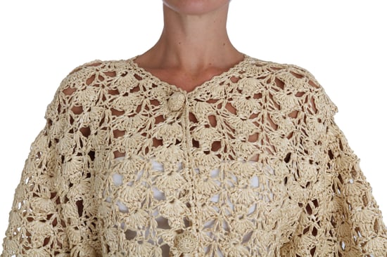 Cárdigan Beige de Dolce & Gabbana de Crochet de Raffia - Image 2