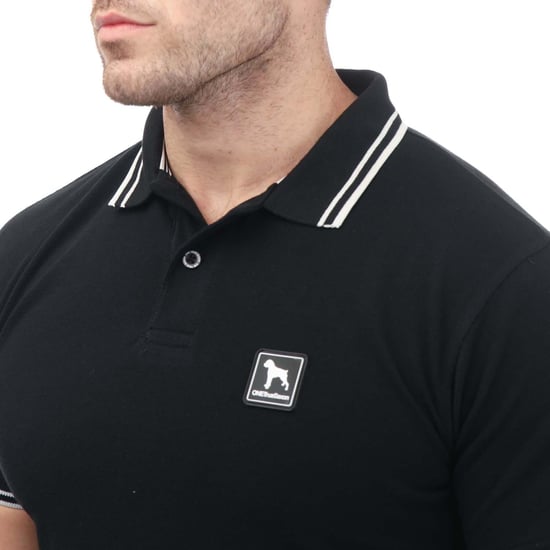 Men's One True Saxon Dixon Polo Shirt in Black - Image 3