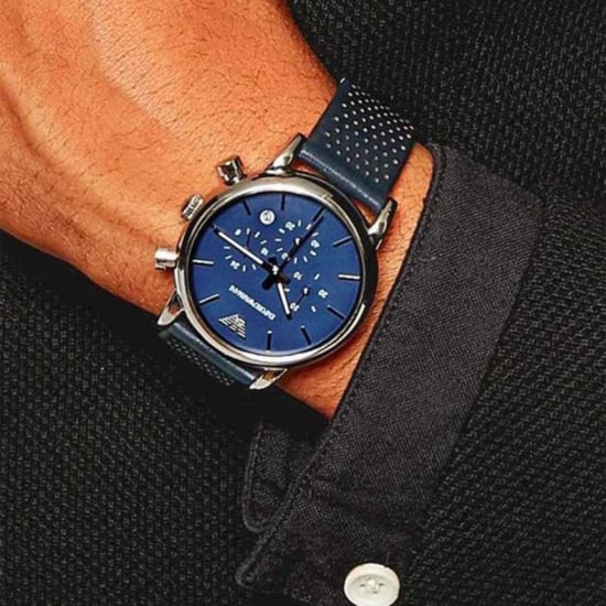Emporio Armani AR1736 Blue Chronograph Men's Watch - Image 5