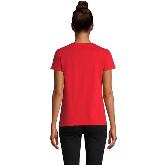 SOLS Womens/Ladies Pioneer T-Shirt (Bright Red) - Image 2