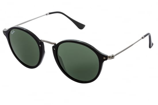 Ray-Ban Sunglasses Round Fleck 2447 901 Black & Silver Green