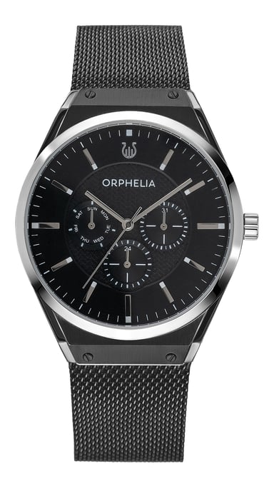 Orphelia Saffiano Men's Black Watch OR72901