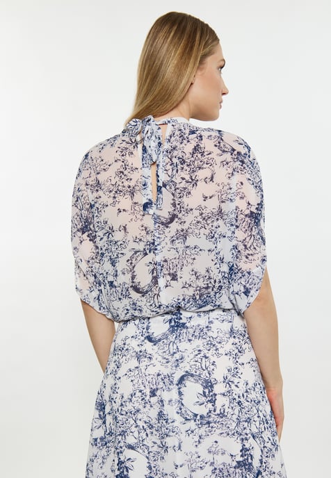 Dreimaster Blouse women marine white - Image 4