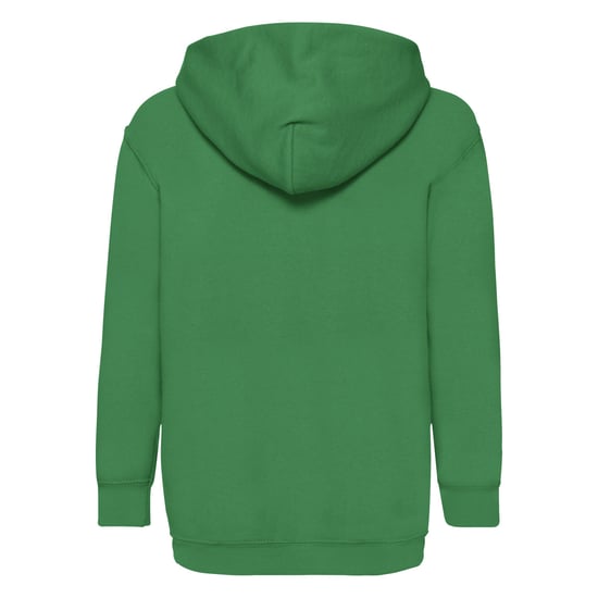 Fruit of the Loom Childrens/Kids Classic Hooded Sweatshirt (Kelly Green) - Image 2