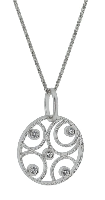 Orphelia Women's 925 Sterling Silver Chain with Pendant - Silver ZH-7078 - Image 3
