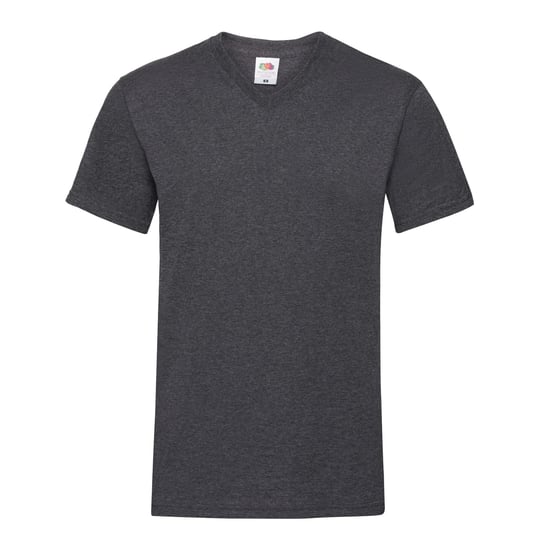 Fruit of the Loom Mens Valueweight Heather V Neck T-Shirt (Dark Grey) - Image 1