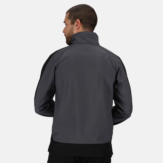 Regatta Mens Contrast 3 Layer Softshell Full Zip Jacket - Image 3