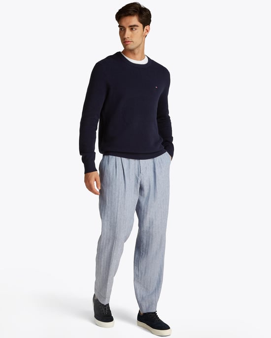 Tommy Hilfiger Essential Structure Crew Neck Mens Jumper - Image 2