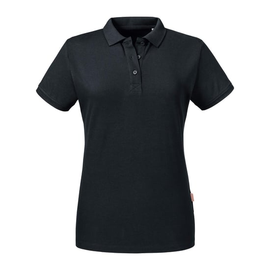 Russell Womens/Ladies Pure Organic Polo (Black) - Image 1
