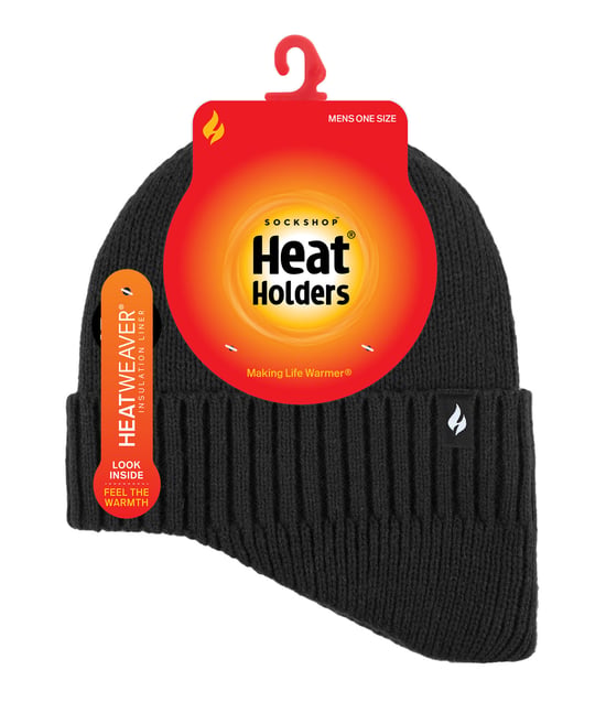 Heat Holders - Gorro Térmico Acrílico de Expedición de Invierno con Cuello Caído para Hombre - Negro - Image 2