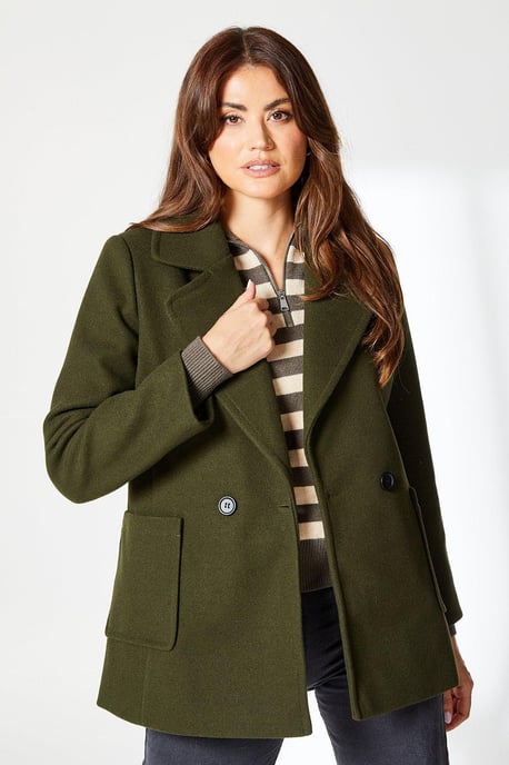 Petite Patch Pocket Db Coat - Image 1