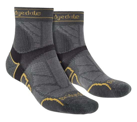 Bridgedale - Mens Running Lightweight Merino Wool Socks - Gunmetal
