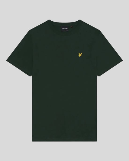 Camiseta verde azulado con logo en el pecho de Lyle & Scott - Image 5
