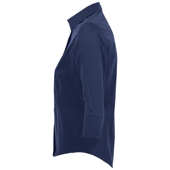 SOLS Womens/Ladies Effect 3/4 Sleeve Fitted Work Shirt (Dark Blue) - Image 3