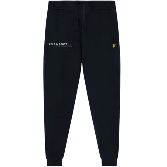 Pantalones deportivos azul marino con estampado coordinado de Lyle & Scott - Image 1