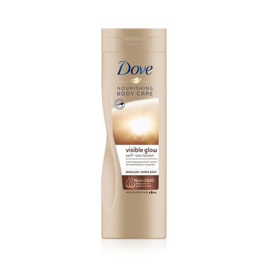 Dove Visible Glow Self-Tan Lotion Nourishing Care For Medium-Dark Skin, 6x400ml