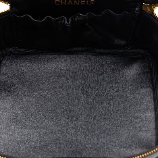 Bolso de Tocador Vintage Chanel CC Negro - Image 5