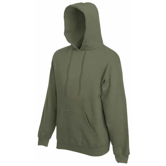 Fruit Of The Loom Mens Hooded Sweatshirt / Hoodie (Classic Olive) - Image 3