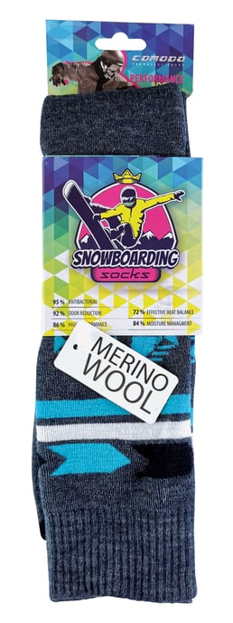 COMODO - Calcetines Técnicos Snowboard | Hombre y Mujer | Hasta la Rodilla Calcetines Largos Deporte al Aire Libre - Image 2