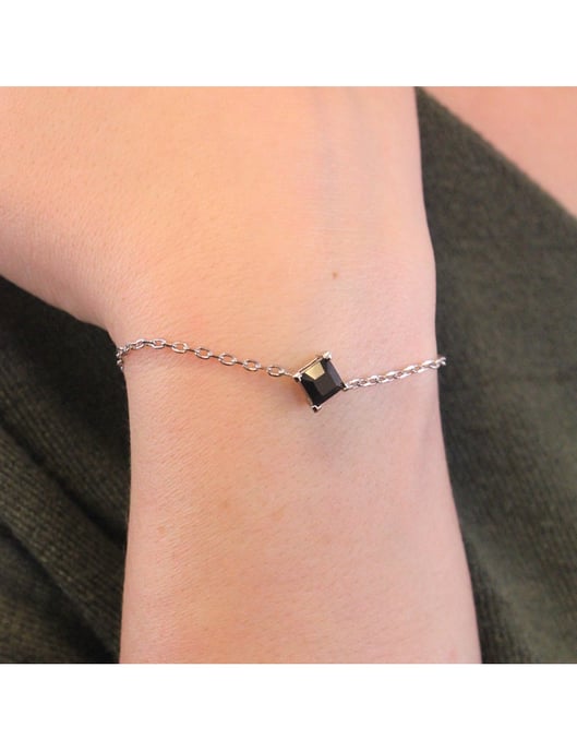 Pulsera Calle - Plata y Negro - Image 2