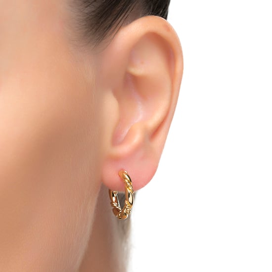 Aros Luxenter phiaken acabado en oro amarillo de 18 quilates - Image 2