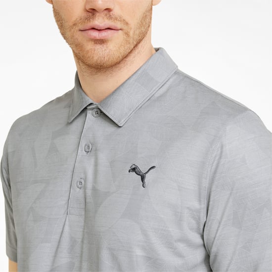 PUMA Mens CLOUDSPUN Leaflet Golf Polo Shirt