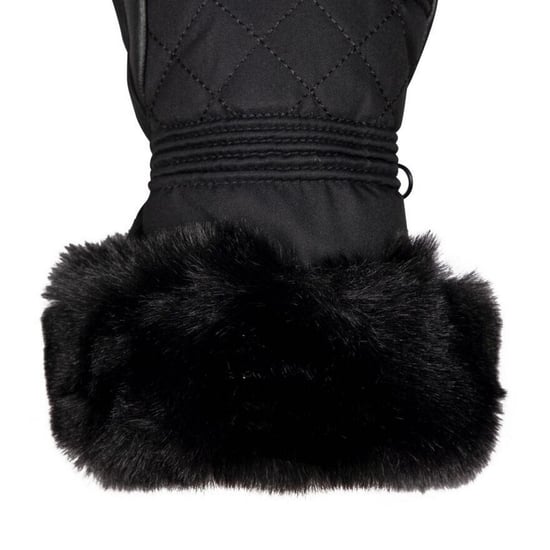 Trespass Womens/Ladies Dirin Leather Ski Gloves (Black) - Image 3