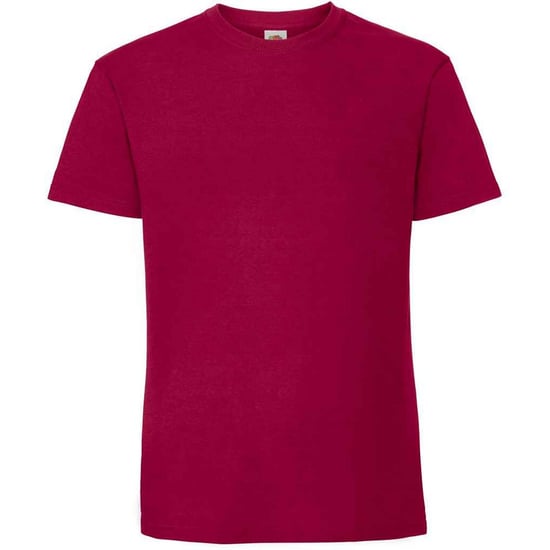 Fruit Of The Loom Mens Ringspun Premium T-Shirt (Cranberry) - Image 1