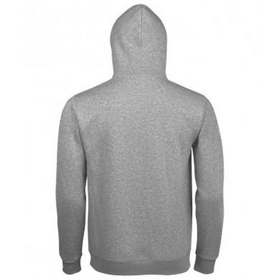 SOLS Unisex Adults Spencer Hooded Sweatshirt (Grey Marl) - Image 2