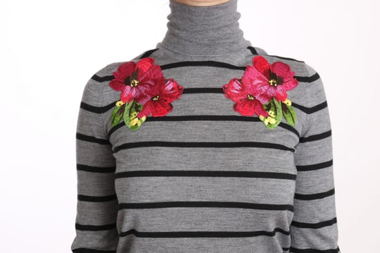 Suéter de cuello alto de cachemira y seda gris de Dolce & Gabbana - Image 3