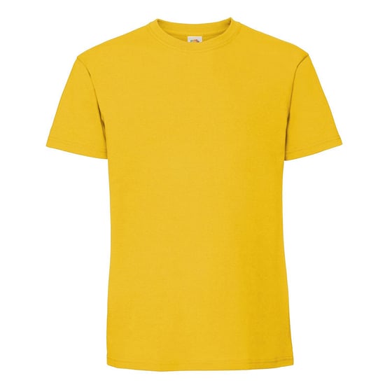Fruit Of The Loom Mens Ringspun Premium T-Shirt (Sunflower) - Image 1