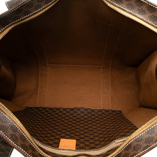 Vintage Celine Macadam Coated Canvas Tote Brown - Image 4