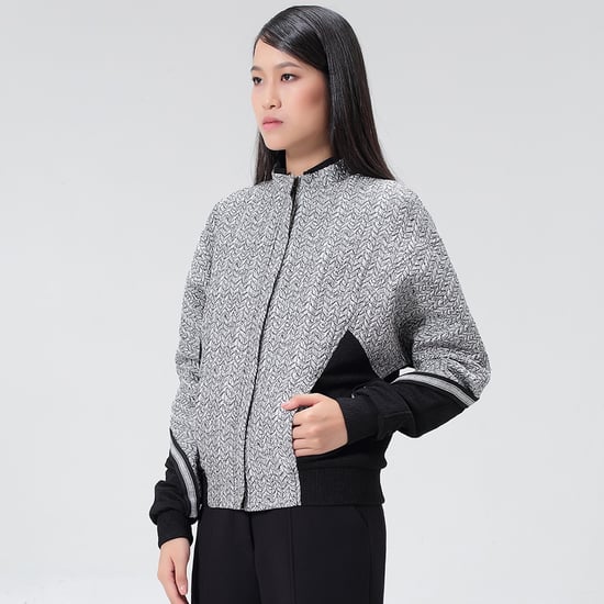 Bi-material jacquard jacket - Image 3