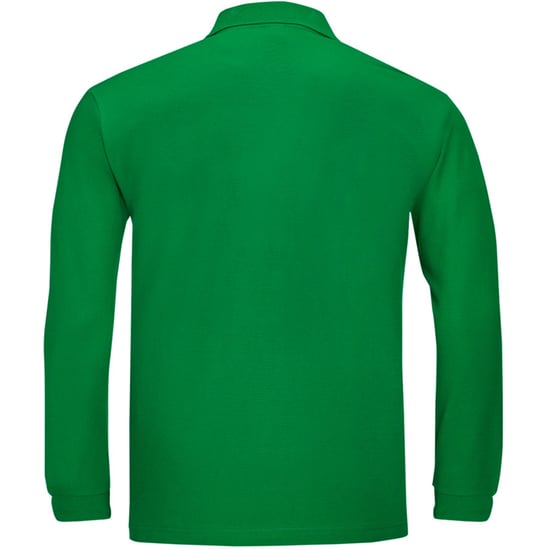 SOLS Mens Winter II Long Sleeve Pique Cotton Polo Shirt (Kelly) - Image 2