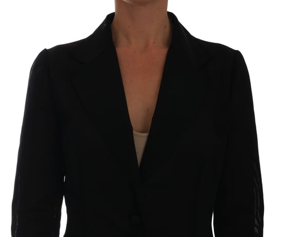 Chaqueta Blazer de Red de Nylon Negra Dolce & Gabbana - Image 3