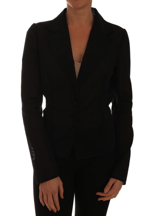Chaqueta Blazer de Red de Nylon Negra Dolce & Gabbana - Image 1