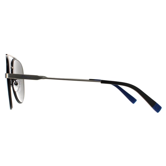 Salvatore Ferragamo Aviador para Hombre Negro Mate Oscuro con Flash Azul Cielo 90041091 - Image 3