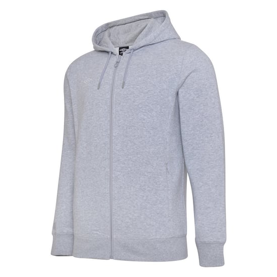 Umbro Mens Club Leisure Hoodie (Grey Marl/White)