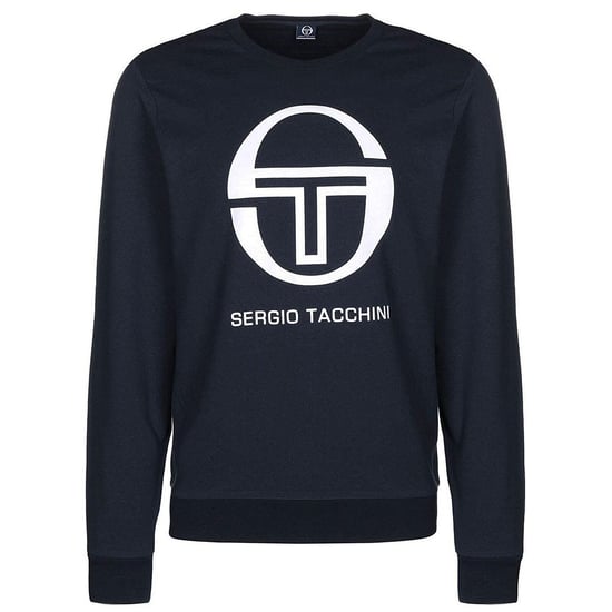 Sergio Tacchini Long Sleeve Crew Neck Navy Blue Mens Ciao Sweaters 38027 200