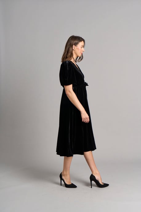 Tanya Velvet Dress - Black